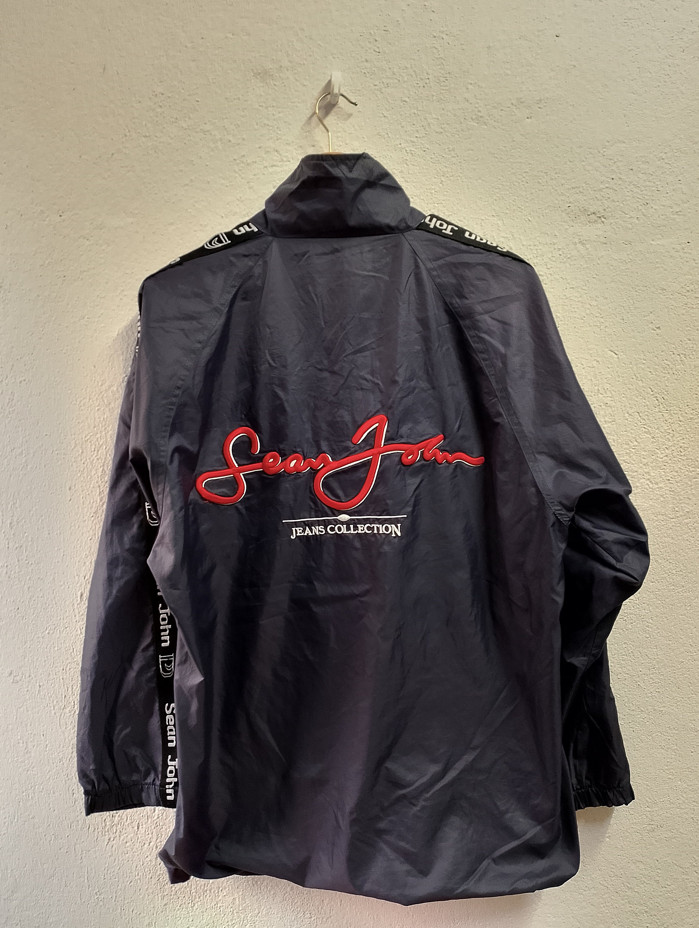 Sean John Zipper Windbreaker Jacket Large - Etsy
