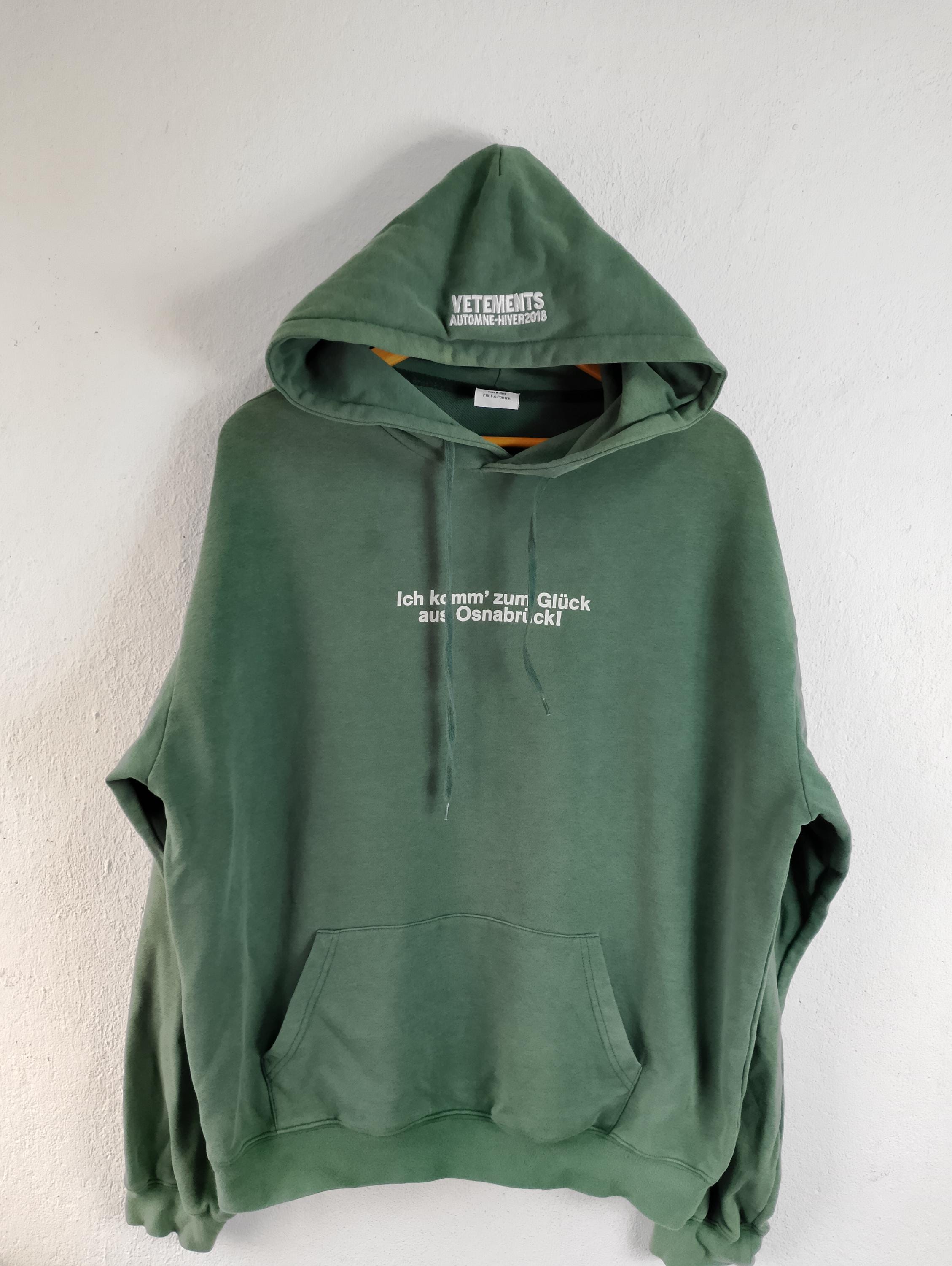 Vetements Pullover Sweatshirt Hoodies Medium - Etsy