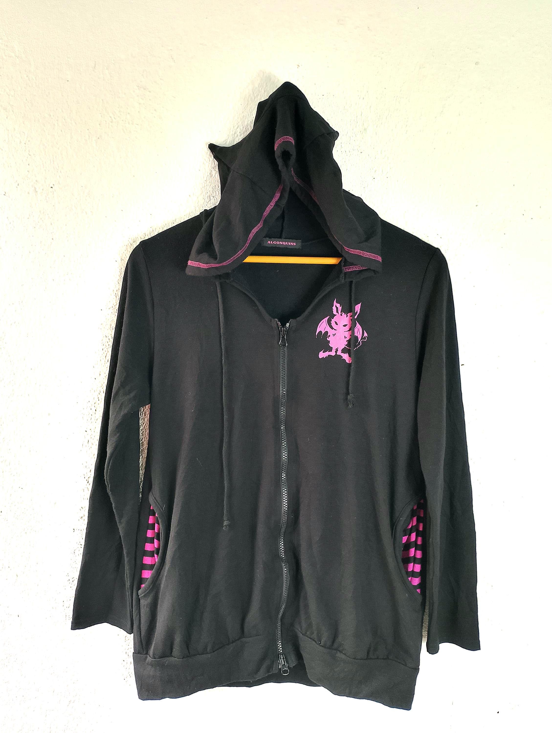 Algonquins Punk Gothic Style Light Zipper Sweatshirt Xs/small - Etsy