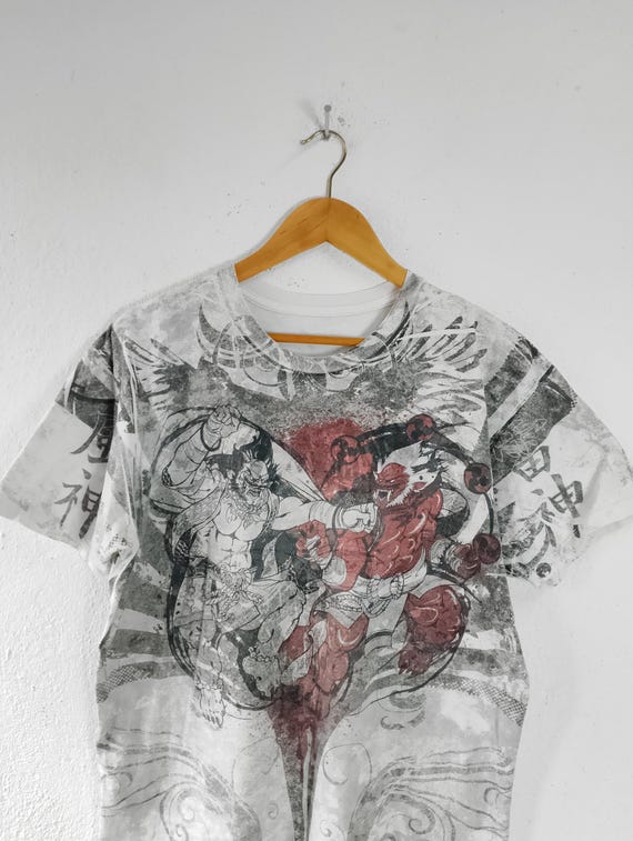 Full Printed Hayabusa Fujin Raijin Japan T-shirt Size Large - Etsy