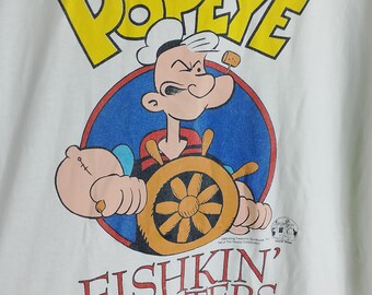 Vintage Popeye 1993 T-shirt XL - Etsy
