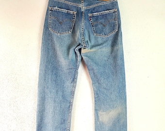 Levi's 509 Vintage W27⁄28 L33 Blue Stonewashed Faded Jeans Levi's 509 Vintage W27⁄28 L33 Blue Stonewashed Faded Jeans
