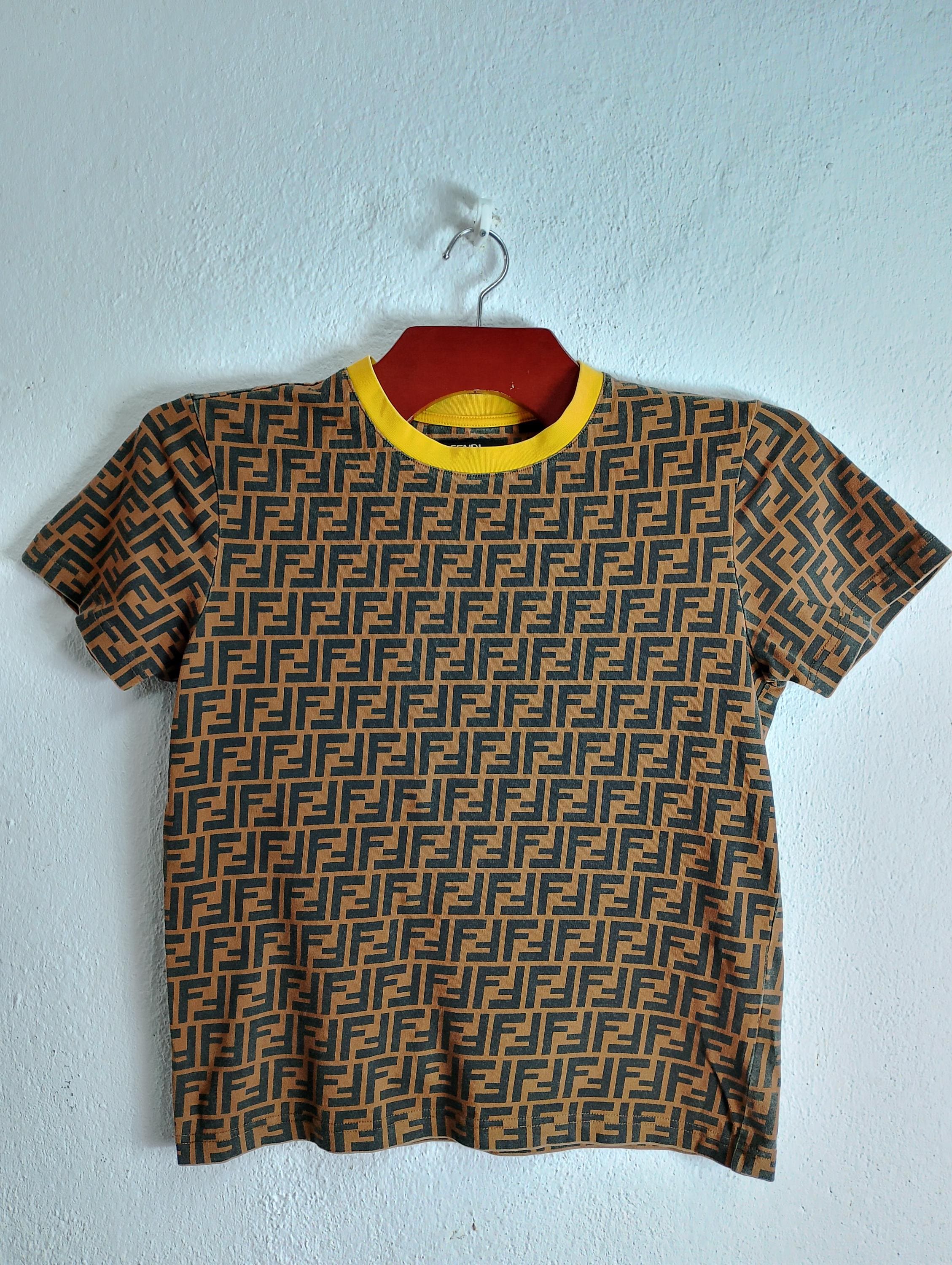 80s～90s vintage XL FENDI Logo Print FENDI IN THE USA BY