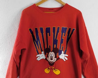 Sudadera vintage de Mickey Mouse de talla grande