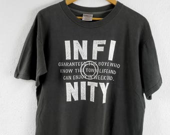 Vintage infinity t-shirt large