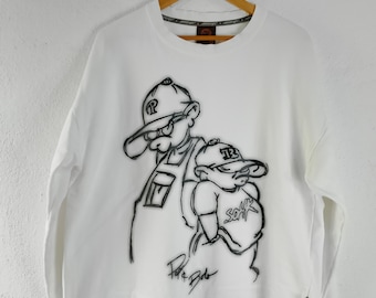 Vintage school of hard knocks crewneck - XL