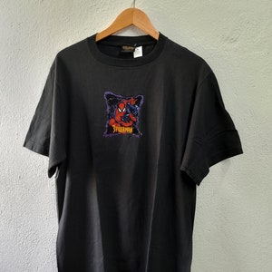 Vintage spiderman iron on changes t-shirt Large