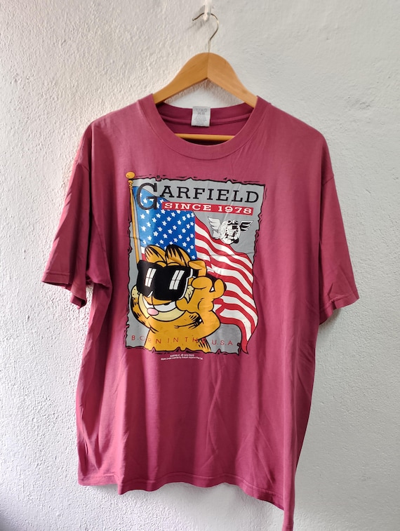 Vintage Garfield T-shirt XL - Etsy