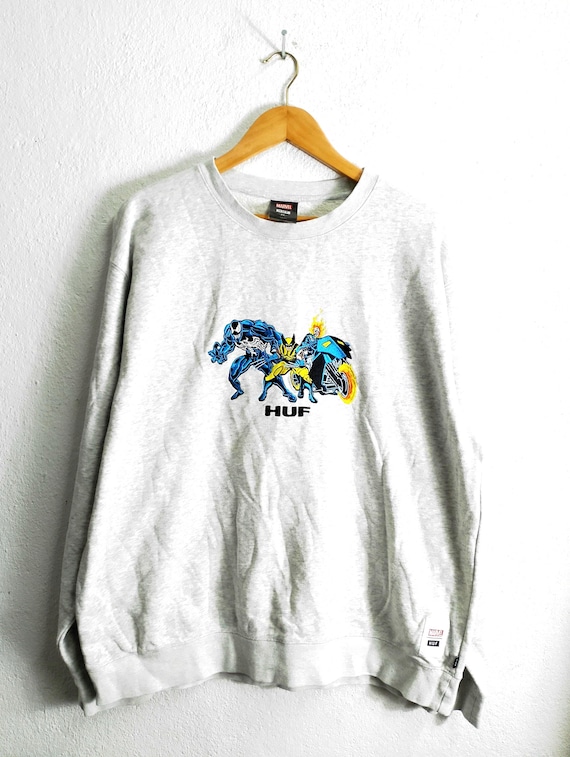 Huf X Marvel Crewneck Sweatshirt XL - Etsy