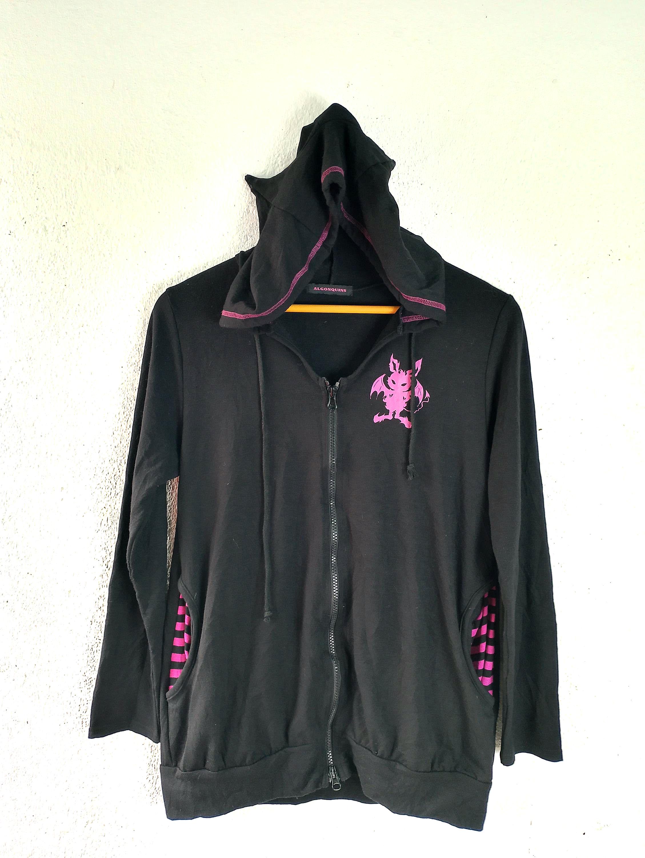 Algonquins Punk Gothic Style Light Zipper Sweatshirt Xs/small - Etsy