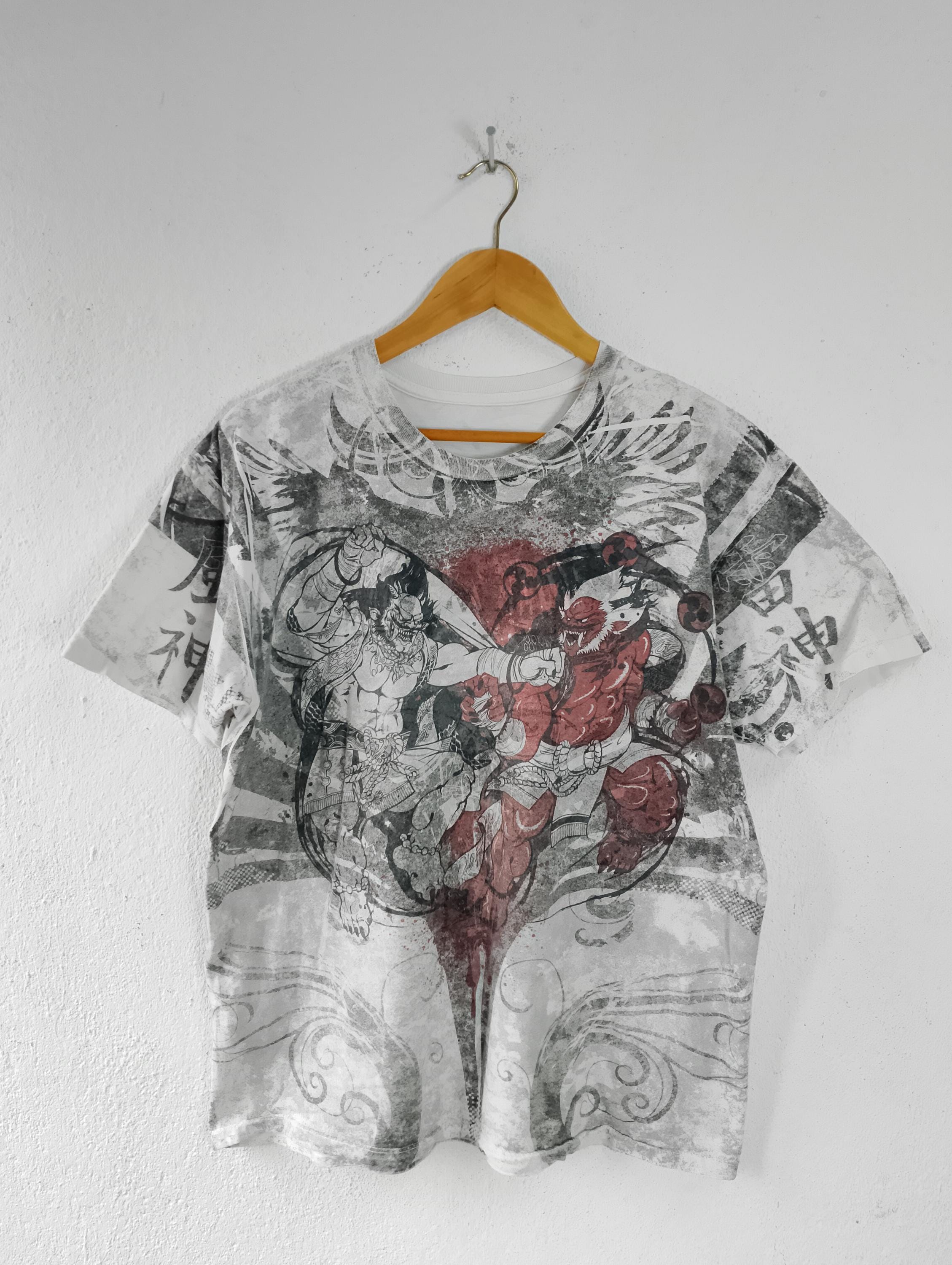 Full Printed Hayabusa Fujin Raijin Japan T-shirt Size Large - Etsy