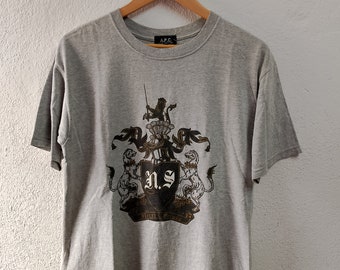Rare A.P.C Heathered Grey Long Sleeve T Shirt Size 1 / Medium
