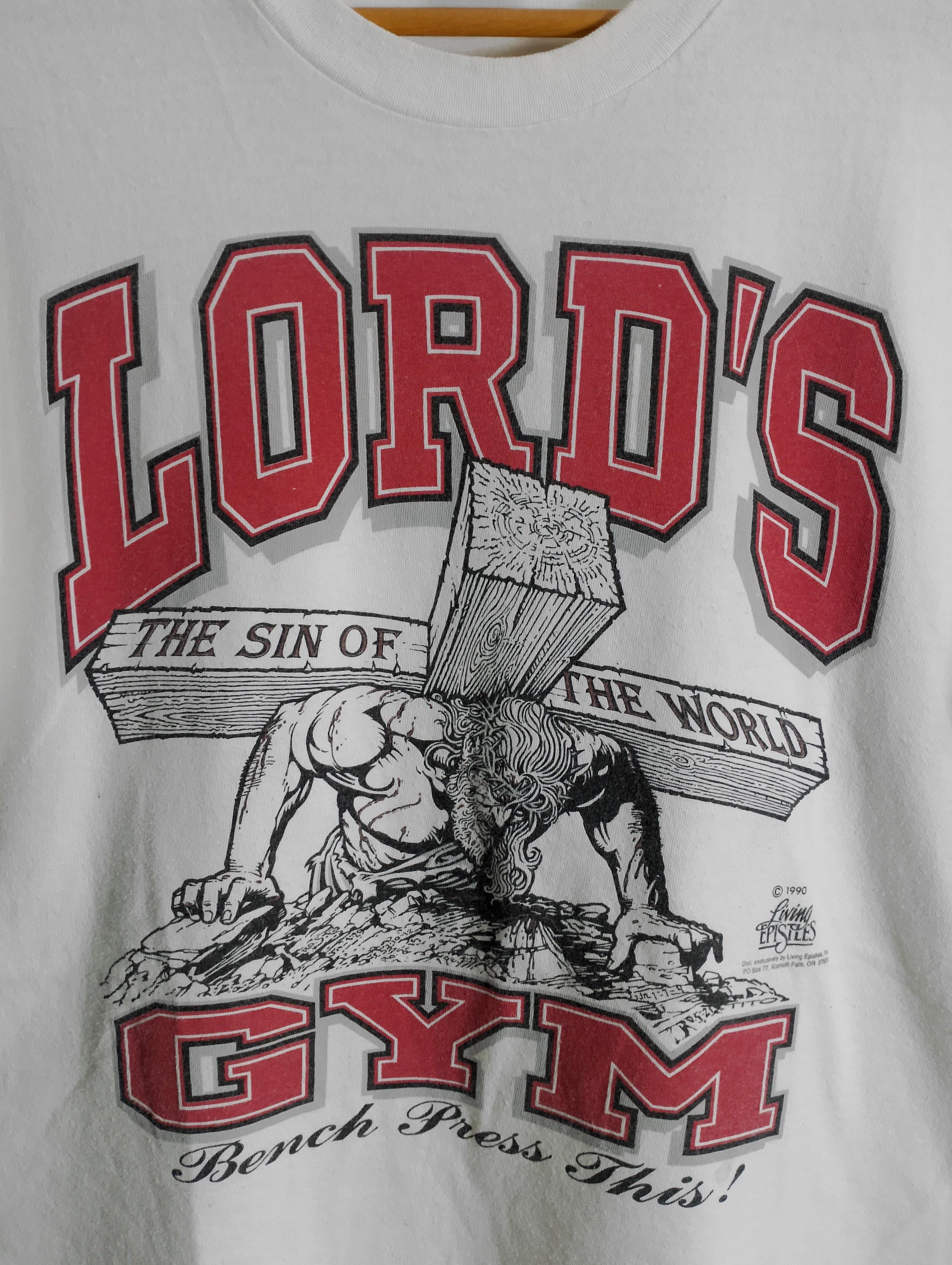Vintage Lords Gym Jesus Christ T-shirt Large - Etsy