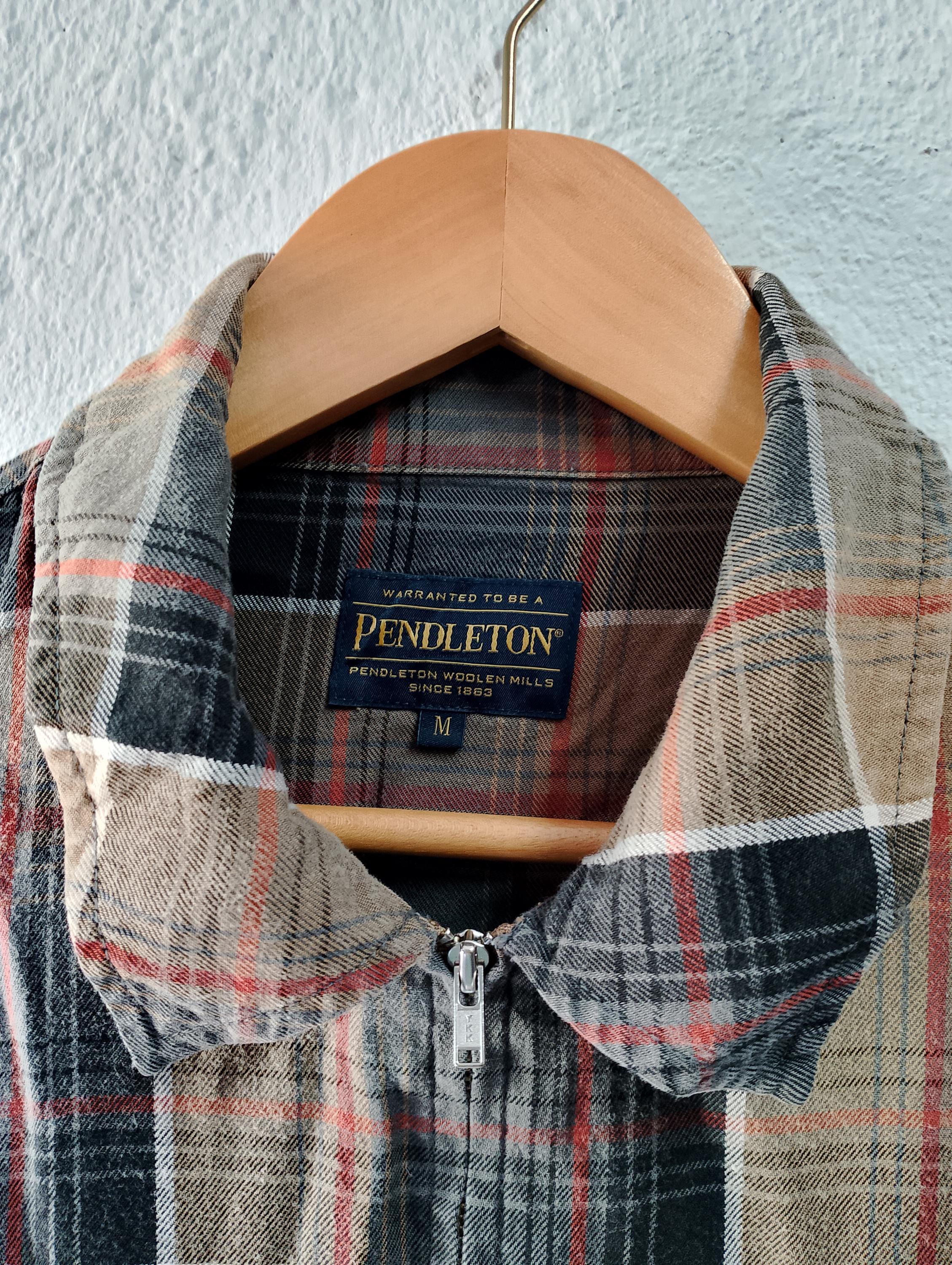 Pendleton Zipper Shirt Medium - Etsy