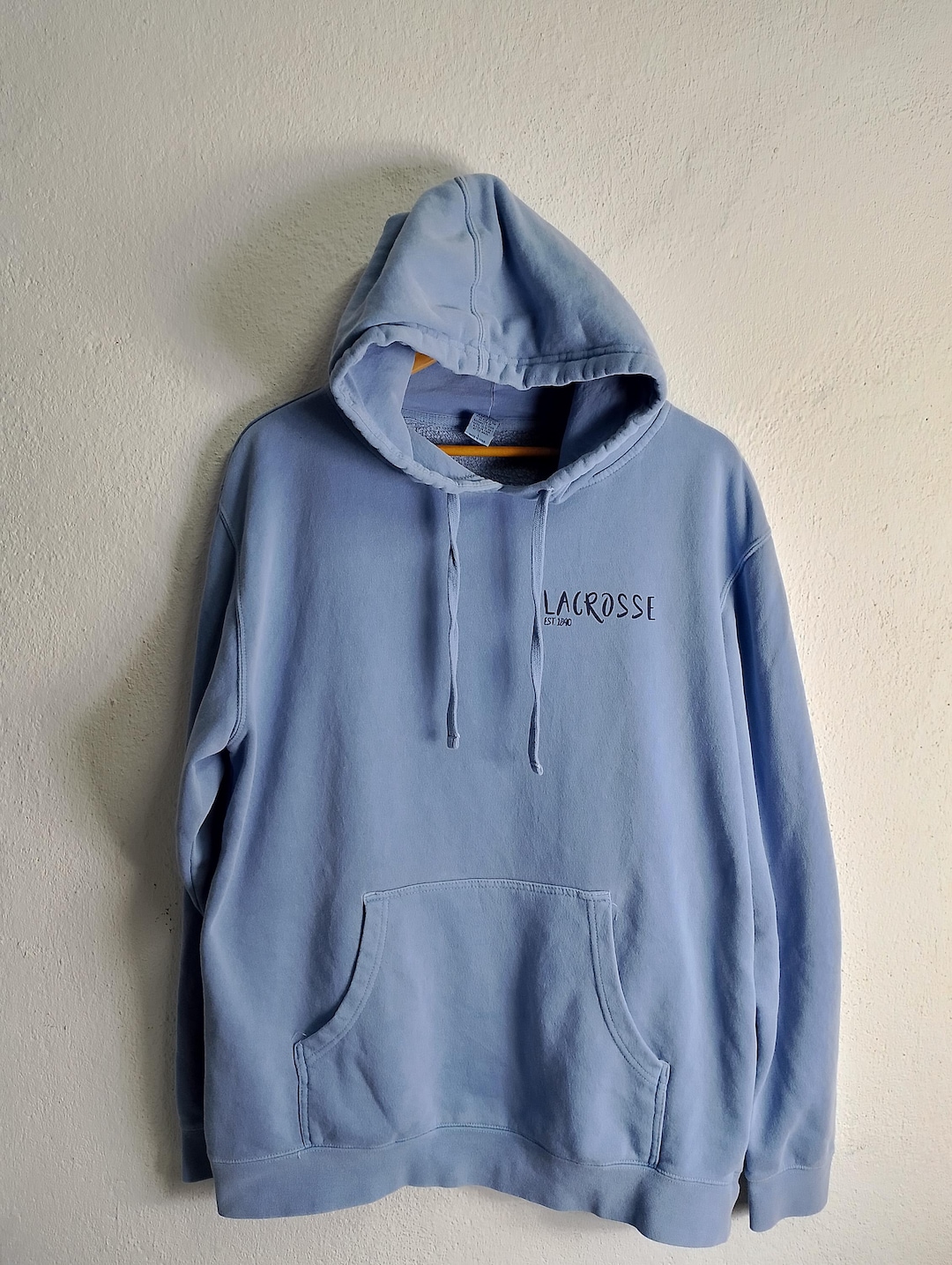 トップス Creek Logo Pullover Hoodie Light Blue XL CVC Long Sleeve Hoodie Heather Columbia Blue | Next Level Apparel