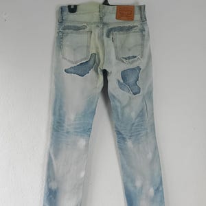 Levis 511 originele zware distress- en boro-patches, maat: 30'