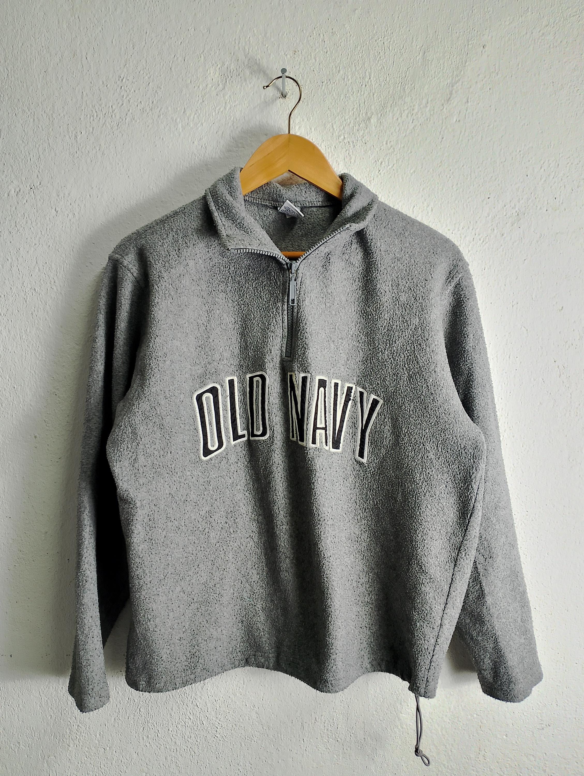 Vintage Old Navy Fleece Half Zipper Pullover Jacket Medium - Etsy