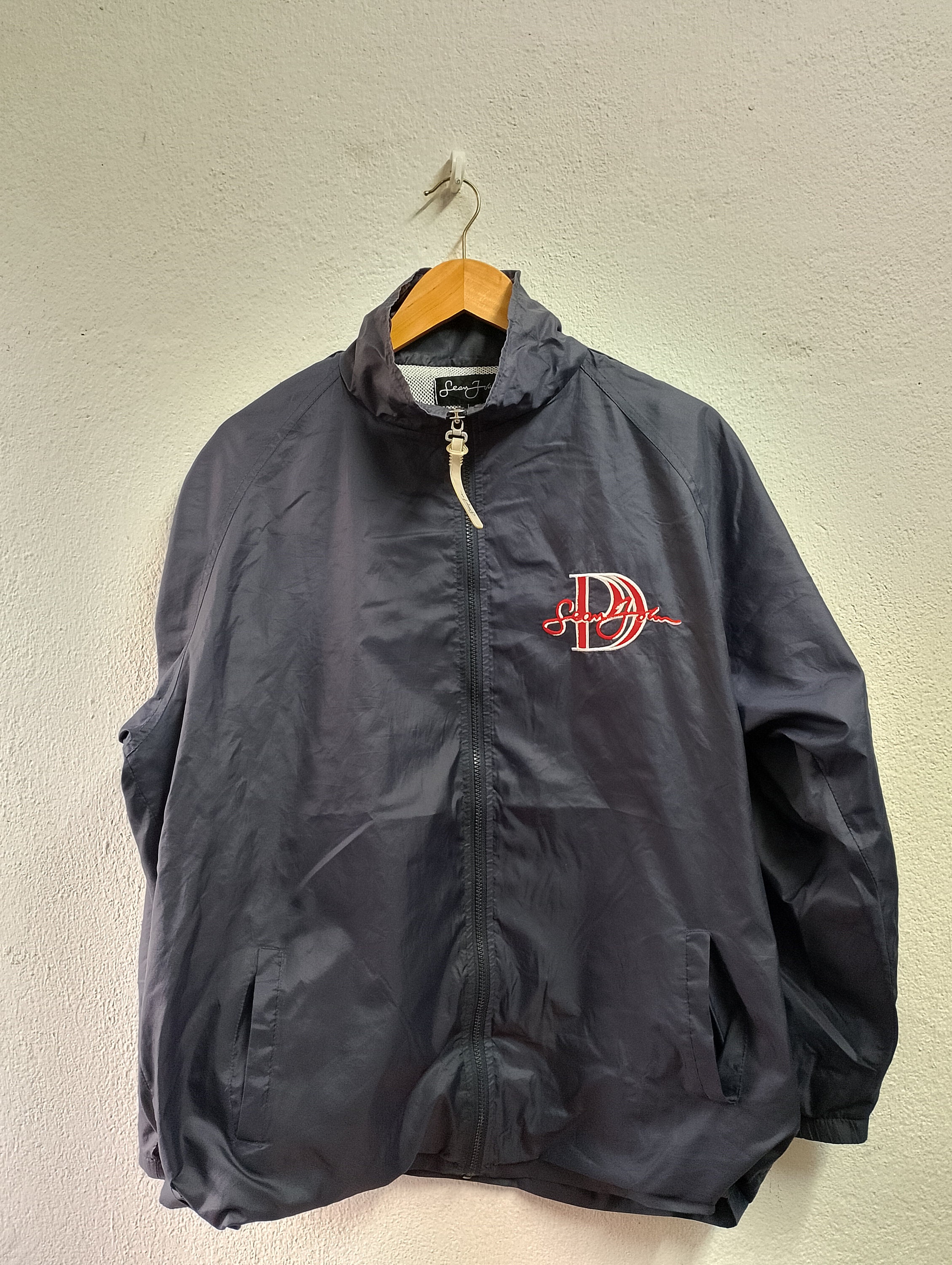 Sean John Zipper Windbreaker Jacket Large - Etsy