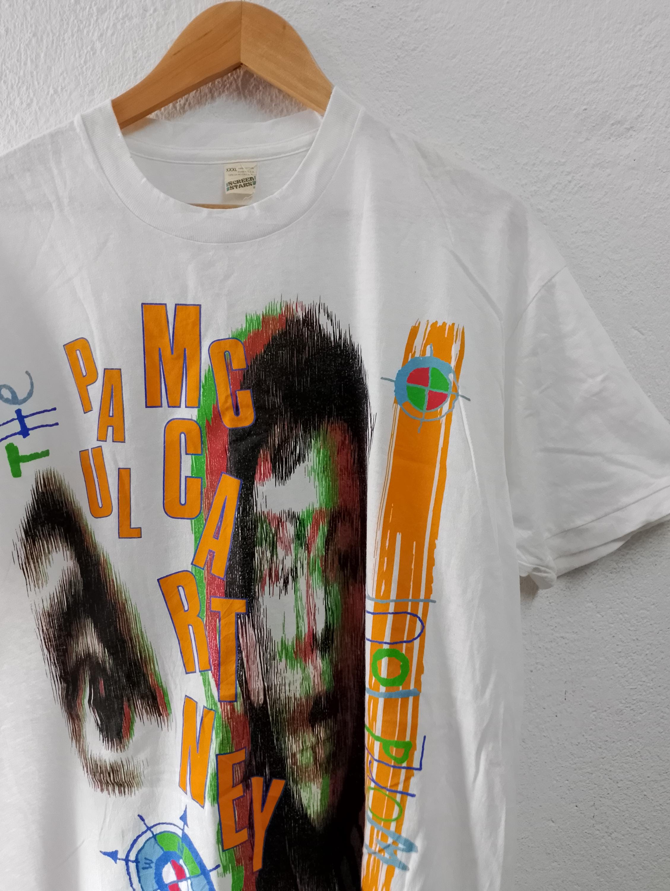 希少 未開封　90's Paul McCartney shirt Vintage Paul McCartney T-shirt, Size M/L, Flowers In The Dirt Tour