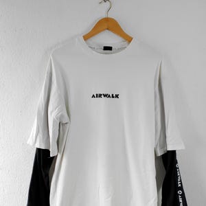 Camiseta vintage airwalk de doble manga talla grande
