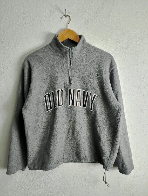 Vintage Old Navy Fleece Half Zipper Pullover Jacket Medium - Etsy
