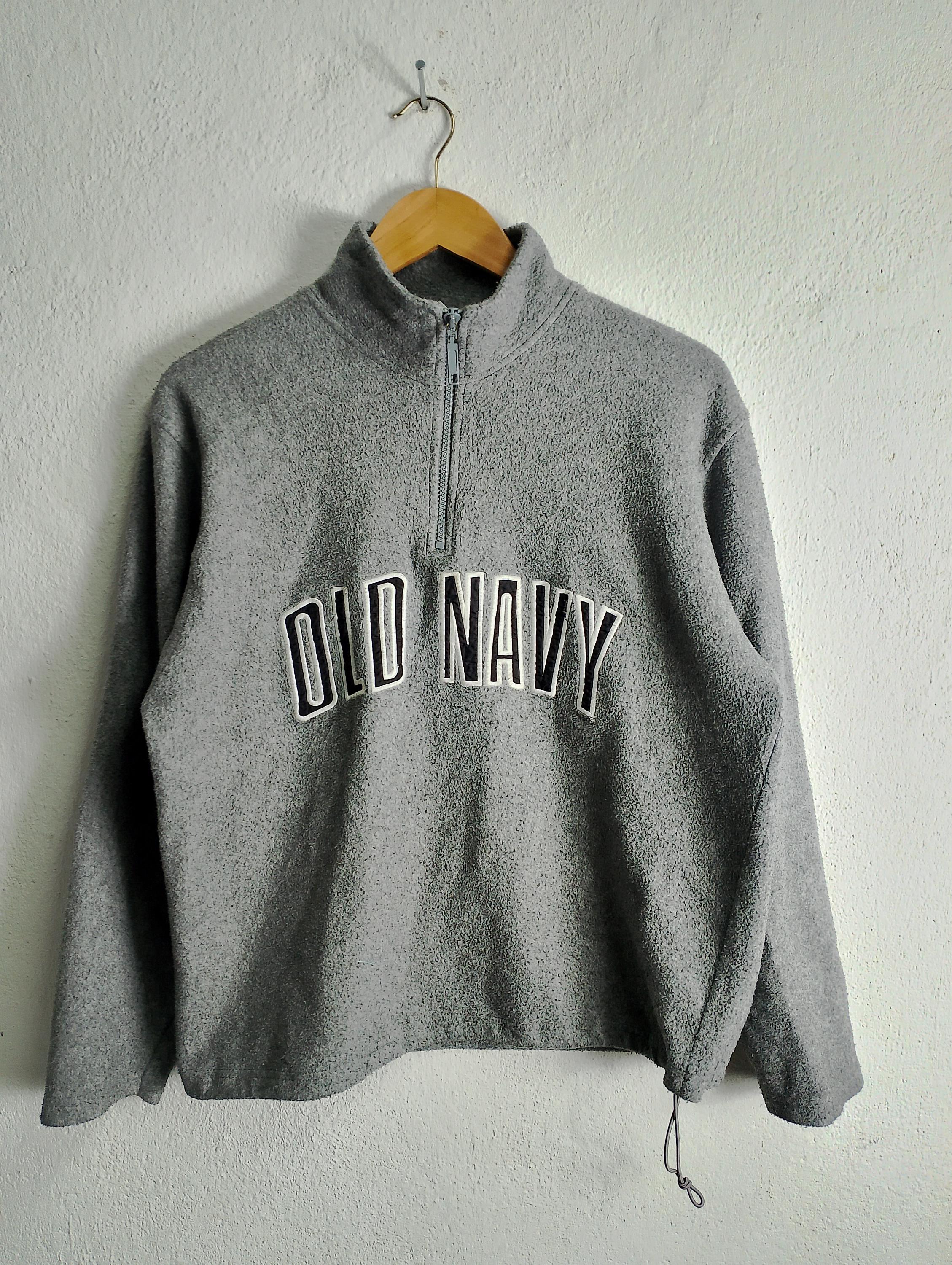 Vintage Old Navy Fleece Half Zipper Pullover Jacket Medium - Etsy