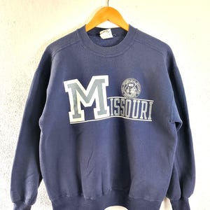 Vintage Missouri Sweatshirt mit Rundhalsausschnitt Large