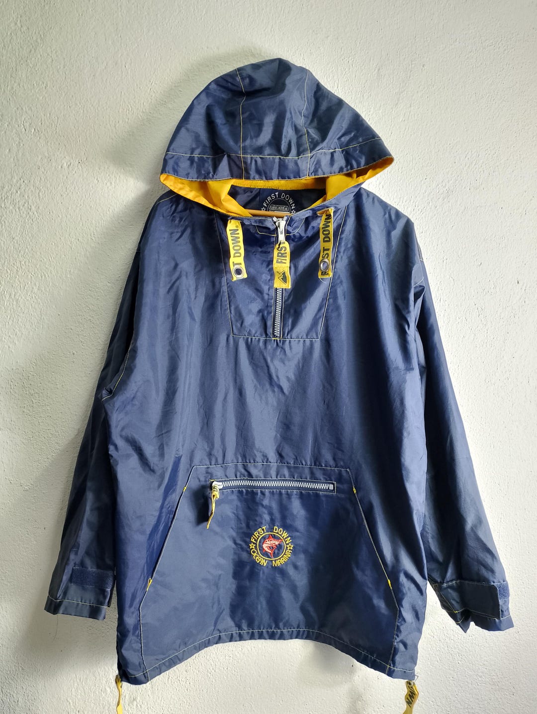 新品未使用90’s FIRSTDOWNアノラックオーシャンマリーナデッドストック ヴィンテージ ファーストダウン オーシャン マリーナ プルオーバー