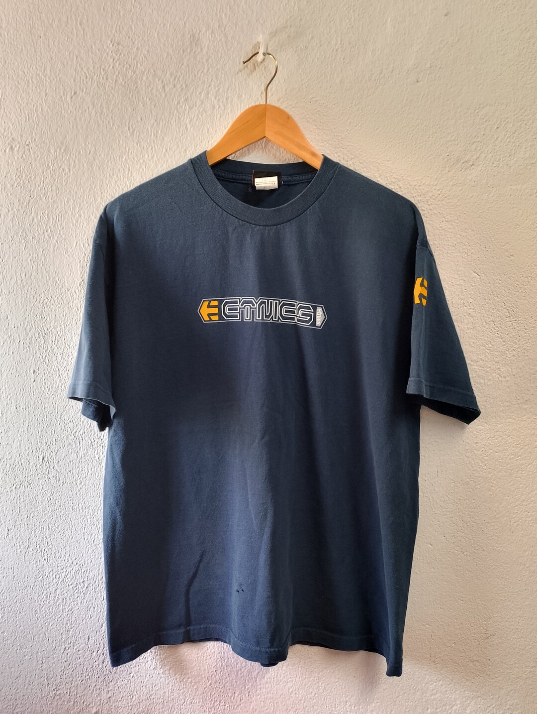 ETNIES Tシャツ 90's MADE IN USA ETNIES T-Shirt 90s Vintage Made in USA Burgundy L Single
