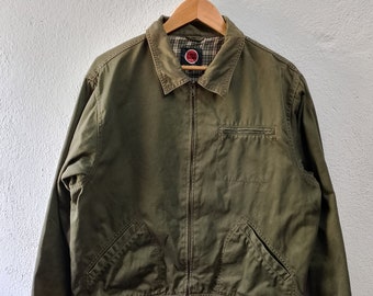Lucky strike cotton zipper jacket Large