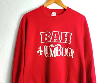 Bah Humbug crewneck sweatshirt L/XL