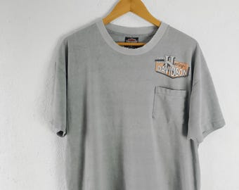 Camiseta de bolsillo vintage Harley Davidson XL