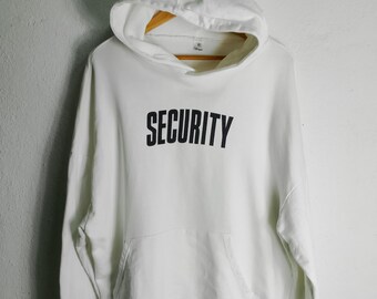 Rare security purpose tour Justin Bieber pullover sweatshirt hoodies XXL