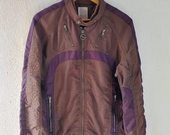 Chaqueta de moto Diesel de nailon, talla grande.