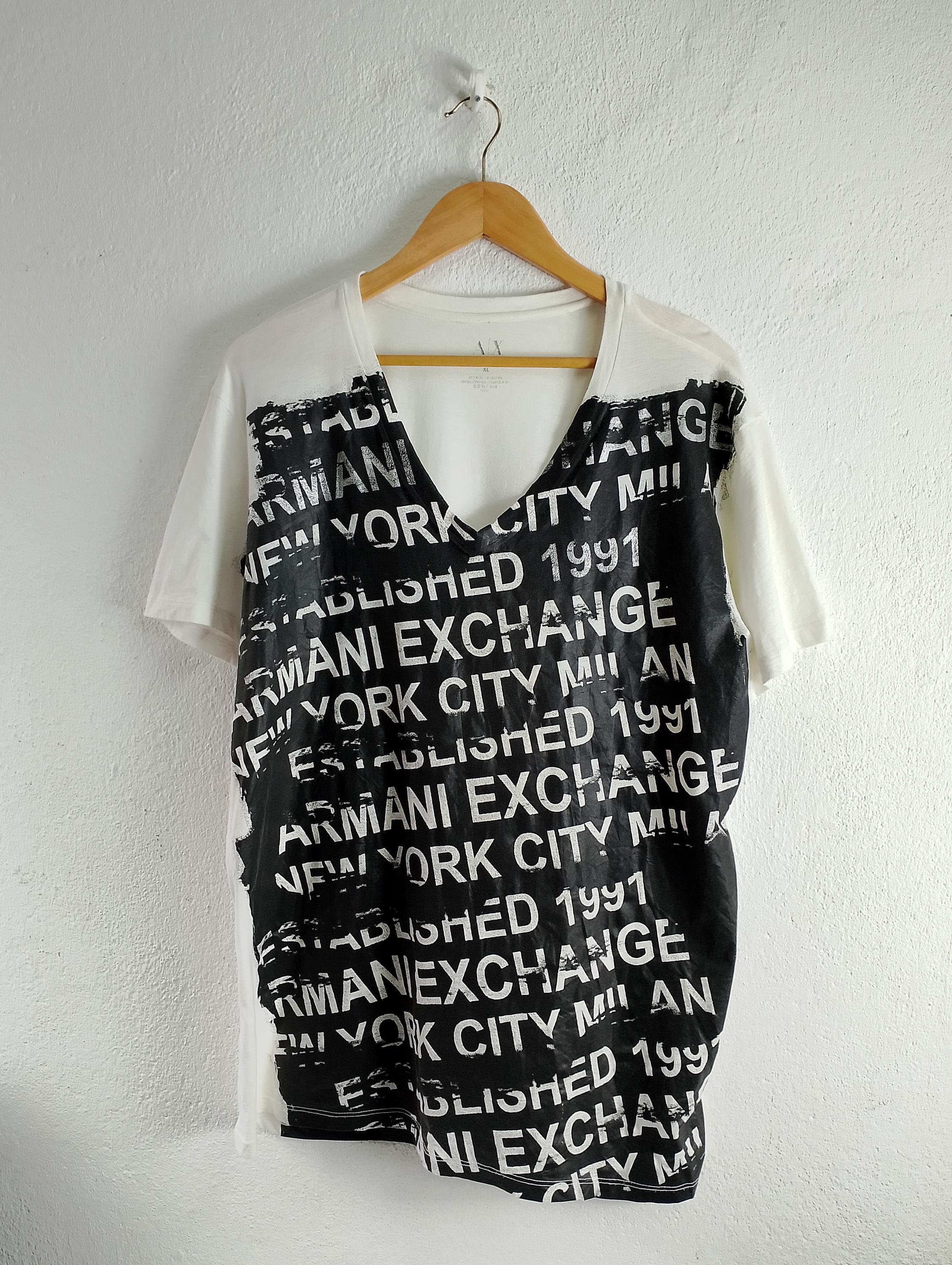armani exchange トップス Shury Vintage Armani Exchange Tee - Etsy Canada