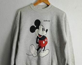 Bluza z okrągłym dekoltem i nadrukiem Myszki Miki w stylu vintage, duża