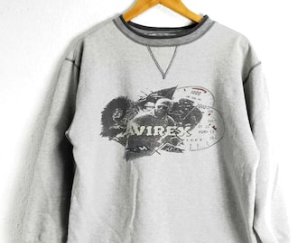 Sudadera vintage de cuello redondo Avirex mediana