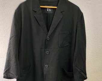 Vintage 90s YOHJI YAMAMOTO Y's for Men Hoodie Striped Zipper