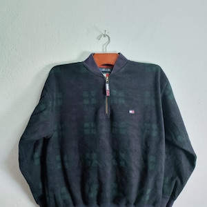 Vintage Tommy Hilfiger half zipper fleece jacket Large