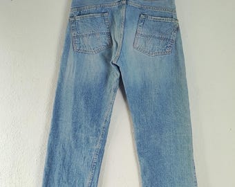 Jeans vintage Edwin Japan com ourela, tamanho 30.