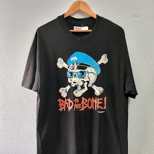 Vintage T-shirt Life's a Beach 1980s Large Bad to the Bone Vintage T-shirt Life's a Beach 1980s Large Bad to the Bone