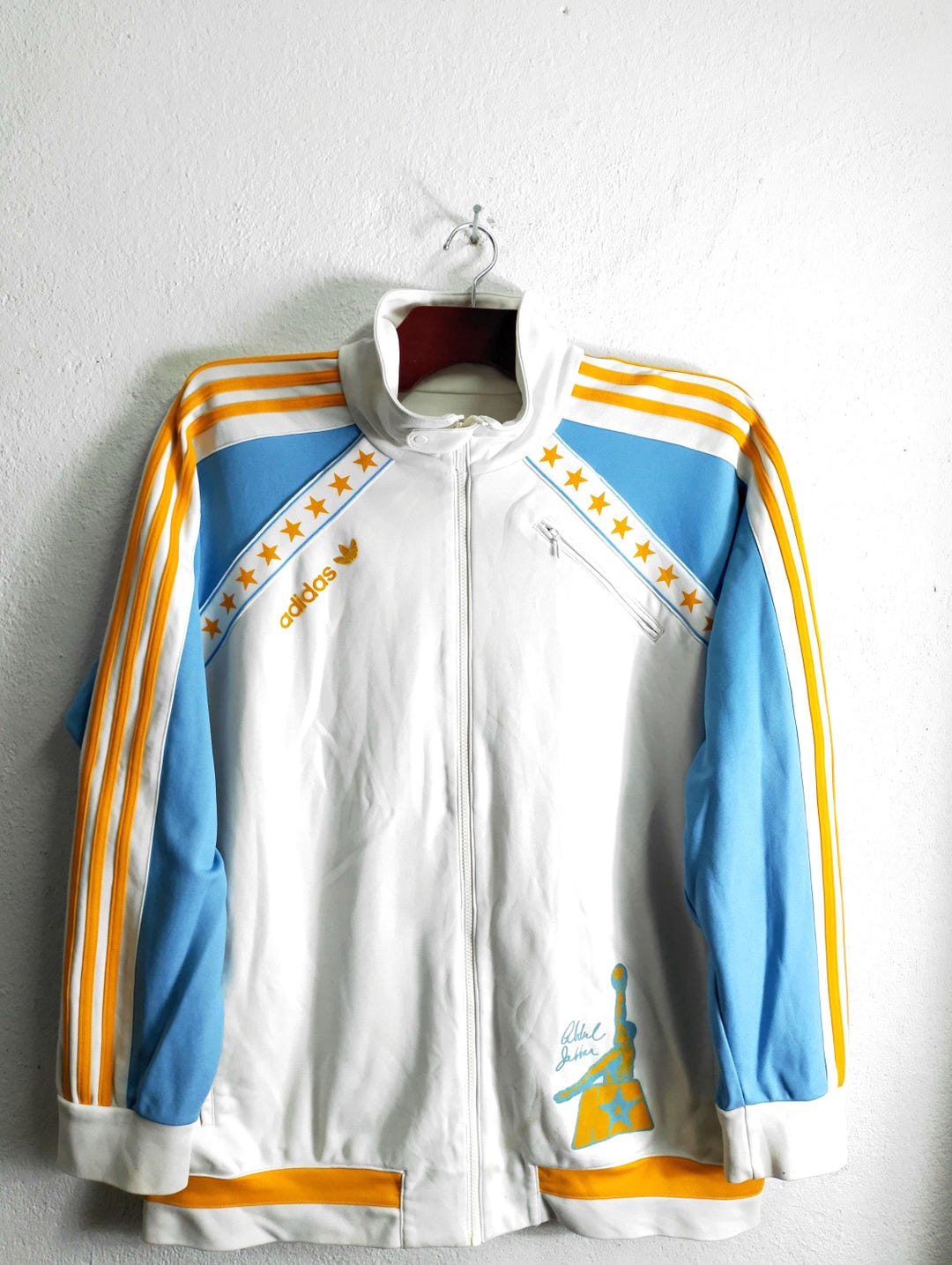 00s adidas kareem abdul jabbar トラックジャケット Adidas Abdul Jabbar Zipper Tracktop XL - Etsy