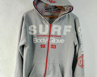 Body glove zipper sweatshirt hoodies Large