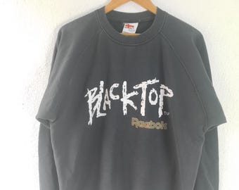 Vintage Reebok Black top crewneck sweatshirt Medium