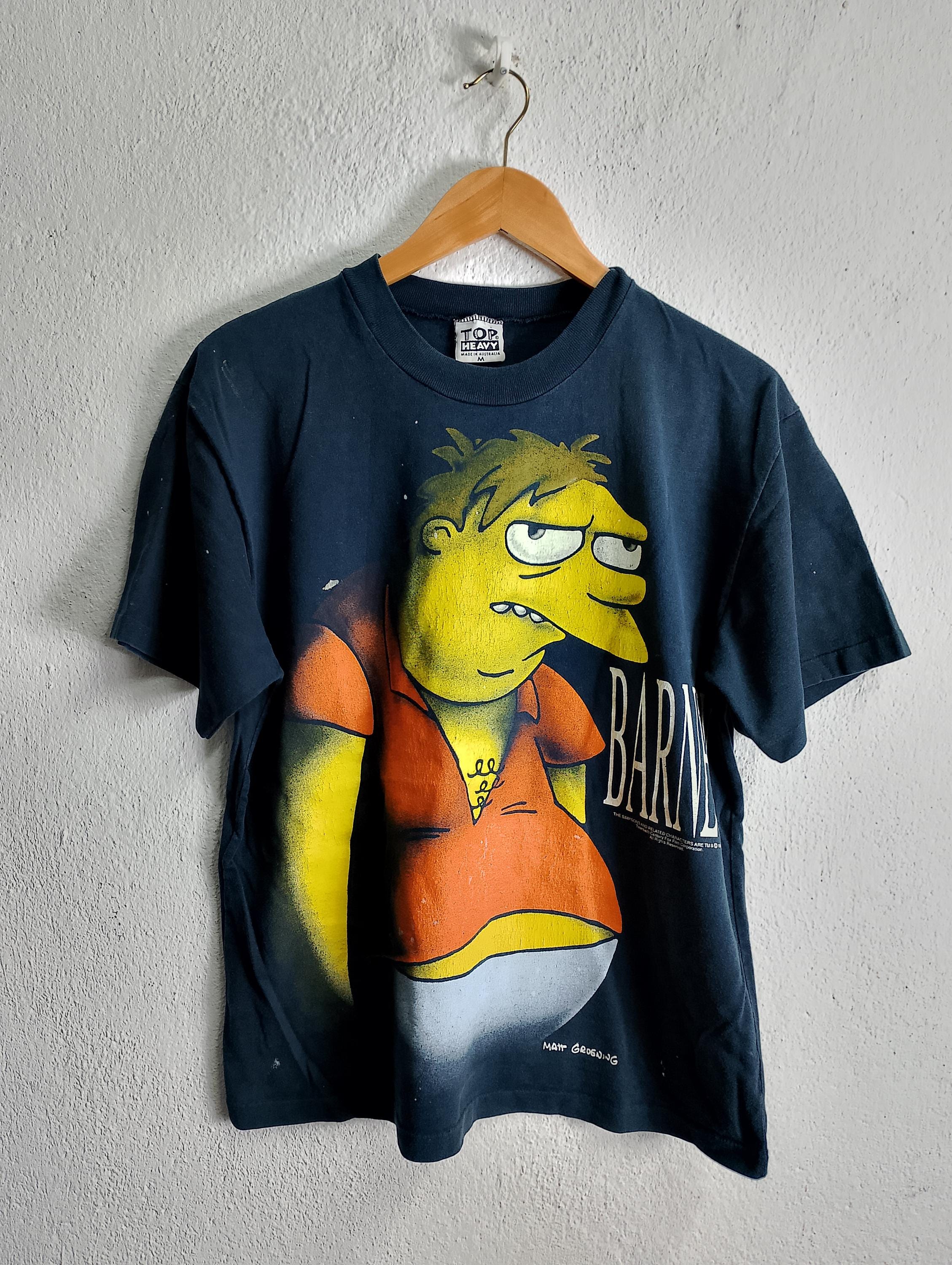 Vintage Barney the Simpsons Characters T-shirt Medium - Etsy