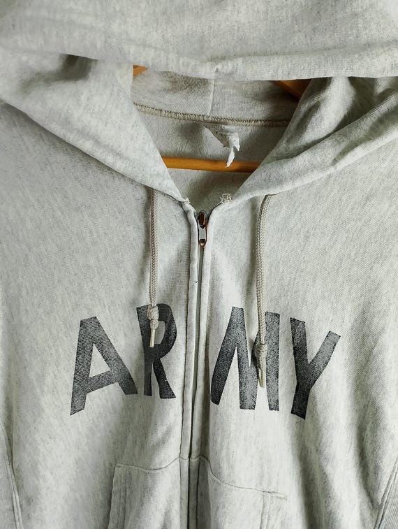 Vintage Army Zipper Sweatshirt Hoodies Medium - Etsy