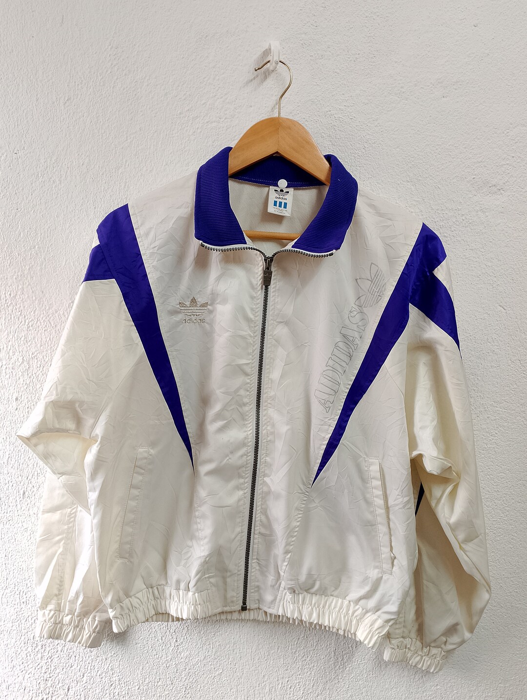 トップス adidas/Pile fabric track jacket/rare 90s Adidas Track Top Jacket Multicolor Men's Size 174 S - Etsy