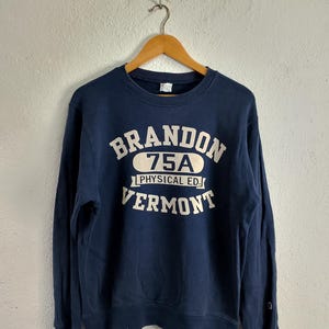 Sudadera de cuello redondo del campeón de Brandon Vermont, talla mediana