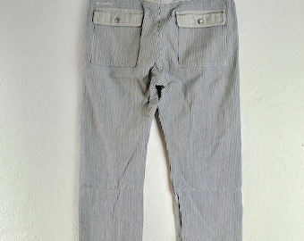 Calça jeans listrada de nogueira colombiana tamanho 32