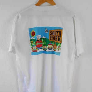 1997 South Park White Graphic T-shirt. Size XL Vintage